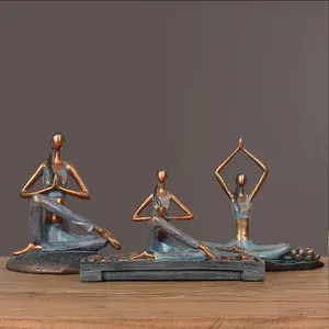 Vintage hindistan Yoga dekorasyon süs yaratıcı masa üstü dekorasyon aksesuarları ofis oturma odası için