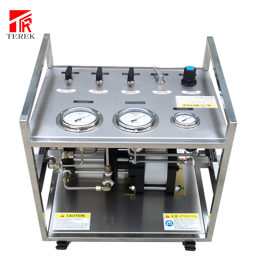 TEREK Pneumatic Refrigerant Gas Freon Transfer/Filling/Recovery Pump Unit