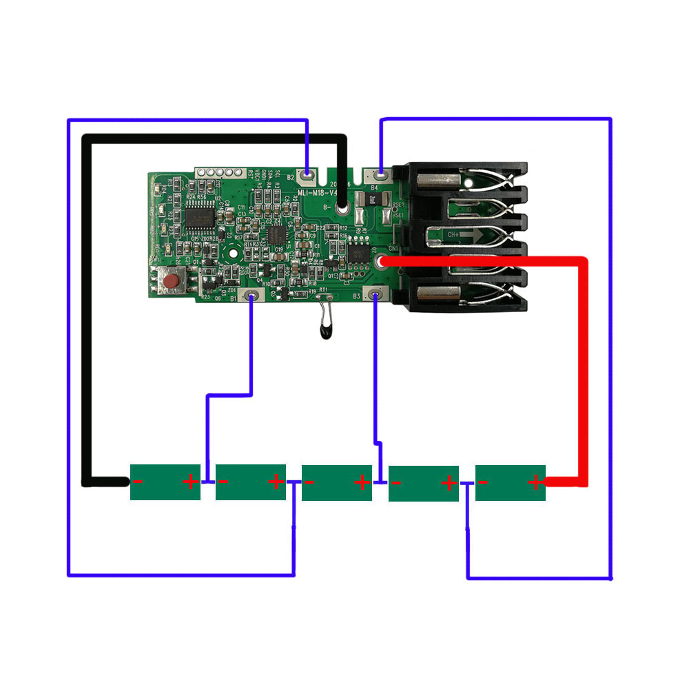 M18 Power Tool Li-Ion Battery BMS PCB 18V Charging Circuit Board for Milwaukee e