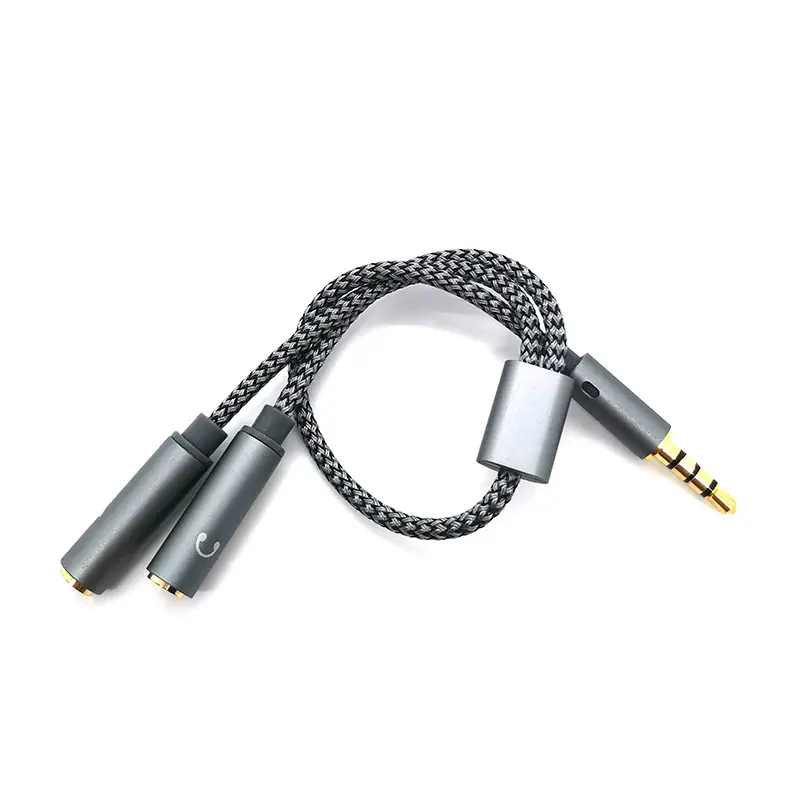 Wintai-Tech 3,5 milímetros Aux áudio cabo macho para fêmea 2 em 1 áudio cabo adaptador cabos de áudio