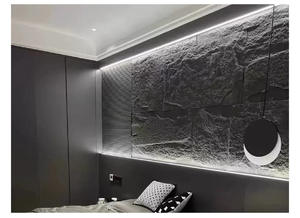 Panneau mural intérieur/extérieur RH PU Mountain Rock 1200*600mm, couleur personnalisable, texture de pierre réaliste, <span class=keywords><strong>recrutement</strong></span> d'agents mondiaux - Product Image 3
