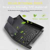 Tapetes de Piso para Auto TPE ODM, Impermeables, Antideslizantes, para Todo Clima, para Volvo XC90 de 7 Plazas, 2015 a 2020