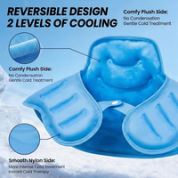 Compresse de glace personnalisée pour soulager les douleurs au cou et aux épaules, grande compresse de glace pour le cou avec doublure en peluche pour les blessures cervicales
