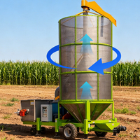 Séchoir à céréales portable avec contrôle automatique, idéal pour les petites exploitations agricoles et les champs agricoles, machine de séchage de céréales mobile
