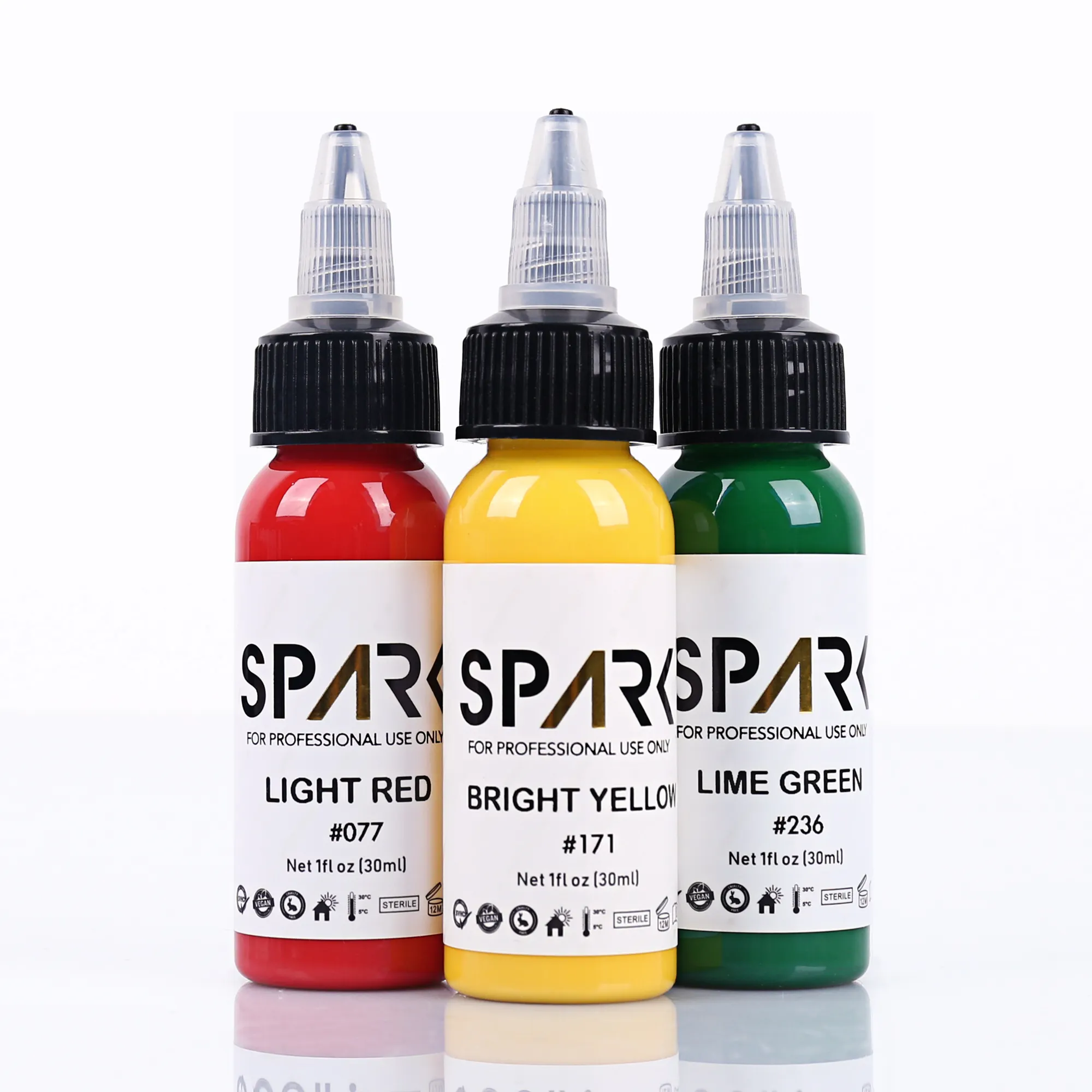 Spark High-end 1OZ 30ML Cosmetic PMU Organic Non-toxic Pigment Fruit Juice Ink Semi Permanent Tattoo