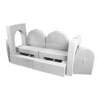 Canapé modulaire convertible facile à assembler, chaise longue, canapé d'angle carré, canapé-lit confortable rembourré, appartement, salle de sport, gonflable