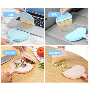 Desktop rumah sapu Mini Keyboard komputer sikat pembersih puing-puing sapu kecil Set dengan pengki sikat puing-puing dapur - Product Image 4
