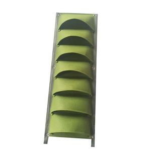 Pot de fleurs suspendu en feutre pour plantes de jardin avec 7 poches - Product Image 3
