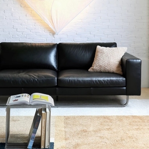 <span class=keywords><strong>Canapé</strong></span> design antique en cuir pudding avec pieds en acier inoxydable <span class=keywords><strong>pour</strong></span> trois personnes <span class=keywords><strong>pour</strong></span> le salon - Product Image 6