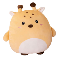 Coussins en peluche doux en forme d'animaux, garnissage en coton PP, tailles personnalisées, motifs de dessins animés mignons pour la décoration intérieure, utilisation en fête, confort douillet