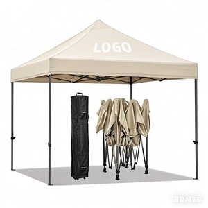 Gazebo Pieghevole da Esterno 3x3 M All'ingrosso con Robusto Telaio in Acciaio e Logo Personalizzato per Fiere - Product Image 4