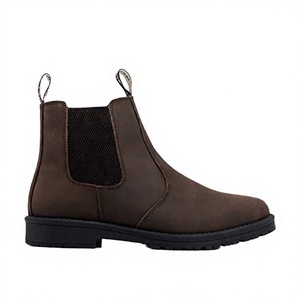 Men's Chelsea <b>Boots</b> Tooling for Work Safety <b>Boot</b> Chukka Leather High Top Mid-Top Anti-Slippery Rubber Outdoor Cotton Autumn - Product Image 4
