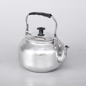 Bouilloire en aluminium ronde grande capacité avec couvercle pour faire bouillir de l'eau sur cuisinière à gaz - Product Image 3