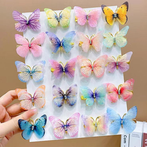 Hot Selling Exquisite Temperament Style Gradient Color Butterfly Hairpin Popular Niche Design Women's Hairpins Wholesale Jewelry - Product Image 3