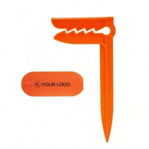Soportes para mantas de picnic de plástico PP ecológicos y resistentes al viento con LOGO personalizado, estacas para tapetes de camping, anclajes para toallas de playa, 7 unidades - Product Image 1