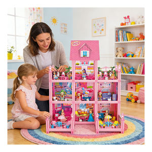 Set de figuras para casa de muñecas, muebles, accesorios, set de casa de muñecas para contar historias, juego creativo, juguete, regalo - Product Image 2