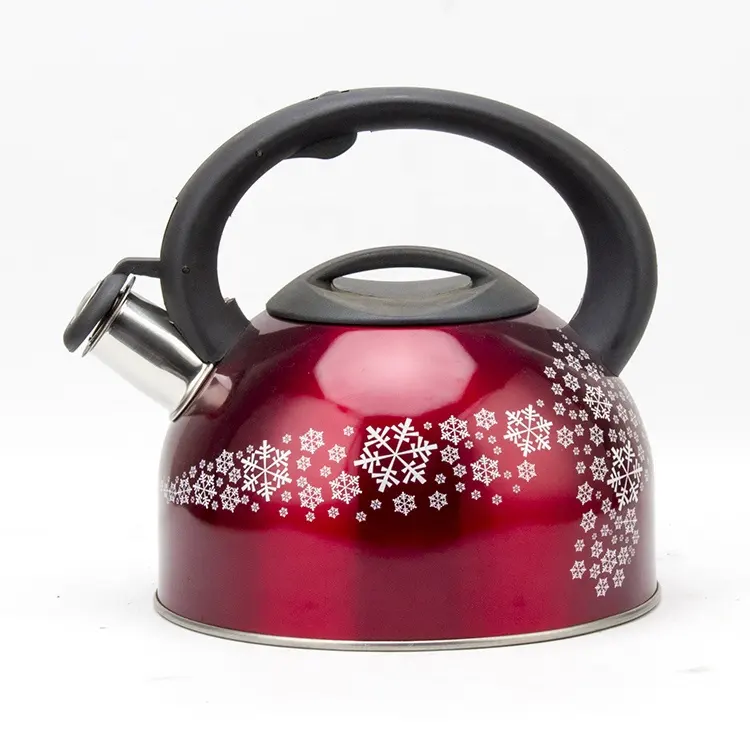 Modern Cool Grip Ergonomic Handle Stainless Steel stove top whistling tea kettle 2.5l