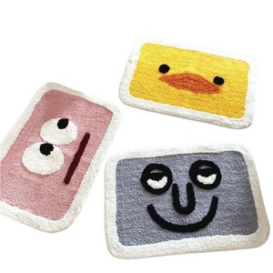 Alfombra de baño con diseño de pato amarillo, rectangular, antideslizante, absorbente, con estampado de dibujos animados, para uso doméstico - Product Image 3