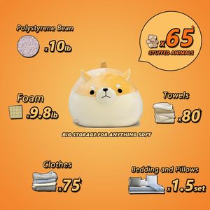 Housse de chaise pouf pour enfants de grande taille Chat noir Organisateur de jouets de <span class=keywords><strong>sport</strong></span> et de divertissement Rangement uniquement Remplissage - Product Image 6