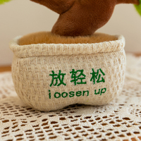 Vente en gros : Plante en crochet personnalisée avec logo, pour le soutien émotionnel, décoration de bureau, message positif, cadeau pour le bureau
