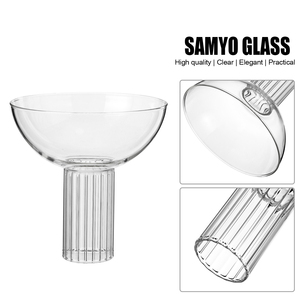 Verres à <span class=keywords><strong>Martini</strong></span> en verre à cocktail borosilicate côtelé écologique nouveauté personnalisée Samyo pour restaurant et fête - Product Image 2