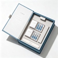 Boîte d'emballage pour faux ongles avec logo personnalisé, boîte rigide haut de gamme, vente en gros, coffret cadeau, boîte en papier avec insert en éponge