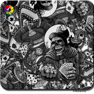 <span class=keywords><strong>Film</strong></span> de transfert hydrographique Tsautop 0,5 m, motif crâne de zombie, multicolore - Product Image 4