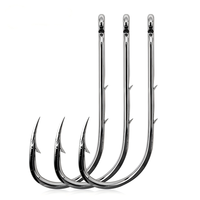 Hameçons de pêche en acier au carbone ultra-résistants pour la pêche à la carpe et à la pêche aux leurres, tailles 1/0 à 8/0, équipement de pêche pour gros poissons