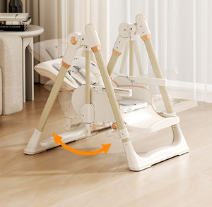 Luxury Adjustable Baby High Chair 2 in 1 with <strong>Rocker</strong> for <strong>Toddlers</strong> Elegant Foldable Design Safe Use Premium Feeding Seat - Product Image 3