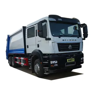 6x4 New Sinotruck Sitrak Garbage Truck Container Waste Collect Cleaning Rubbish Collector Transport Vehicle Left Right Drive