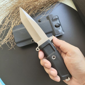 Couteau de survie tactique ER en acier inoxydable de haute qualité, manche en caoutchouc, lame à pointe tombante, étui, chasse, bricolage, personnalisable, OEM 1 - Product Image 1