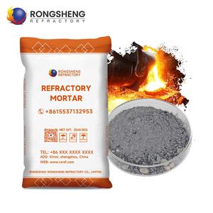 Mortero de reparación de horno de cemento de alta resistencia refractario Sic morteros refractarios de carbono de carburo de silicio para revestimiento de horno industrial - Product Image 1