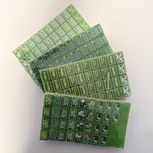 Mahjong américain de luxe le plus vendu, tuiles de <span class=keywords><strong>poker</strong></span> en acrylique gravées, bicolores, <span class=keywords><strong>à</strong></span> trois couches, pour divertissement éducatif multi-joueurs - Product Image 5