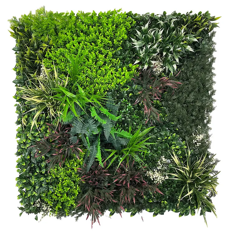 Folhas verdes artificiais plástico uva folhas plantas parede decoração artificial árvore planta grama parede artificial verde parede