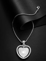SCCFMM Plateaux de strass pour sublimation, Ensemble de pendentifs cœur, Pendentifs en strass vierges double face pour impression par transfert thermique