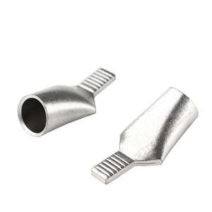 <span class=keywords><strong>Tubo</strong></span> <span class=keywords><strong>de</strong></span> Empalme <span class=keywords><strong>de</strong></span> <span class=keywords><strong>Cobre</strong></span> Estañado Serie C45, Conector Intermedio <span class=keywords><strong>de</strong></span> Cable <span class=keywords><strong>de</strong></span> <span class=keywords><strong>Cobre</strong></span> con Extremo Dividido, Tipo Crimp Recto Corto - Product Image 4