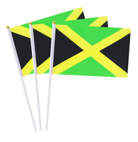 Conception personnalisée de haute qualité Décoration d'événement de célébration d'Haïti Petit drapeau portable