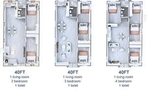 <span class=keywords><strong>MULIN</strong></span> Maison Conteneur Extensible 20ft/40ft Villa de Luxe Préfabriquée Construction en Acier Léger Design Mid-Century Modern Couleurs Personnalisées - Product Image 5