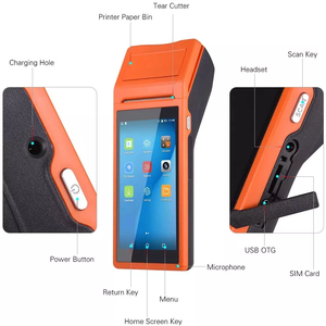 Supermarket <strong>Pos</strong> Systems Android Handheld 58 mm <strong>POS</strong> Terminal <strong>Mini</strong> Scanner with <strong>Printer</strong> - Product Image 4