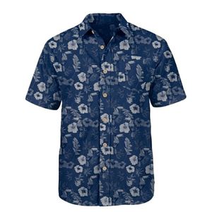 Polo décontracté pour homme, personnalisé, en gros, respirant, léger, à imprimé floral tropical hawaïen avec toucan, boutonné - Product Image 3