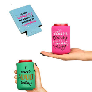 Manufacturers Wholesale Solid Color Neoprene Can Cola Cup Set Neoprene Red <b>Wine</b> Beer <b>Glass</b> <b>Bottle</b> Set Color - Product Image 4