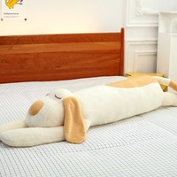 Boneka Hewan Plush Lembut Baru, Bantal & Alas Tidur Anjing Panjang, Boneka Hewan Plush Kawaii