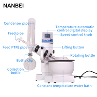 Evaporador Rotatorio Químico de Pequeña Capacidad NANBEI con Enfriador y Bomba de Vacío de Fábrica China