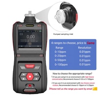 Pulitong PLT500 Detektor Gas Ozon Industri Portabel Penganalisis O3 Pompa Bawaan Sensor Elektrokimia Nirkabel Mini Eksternal