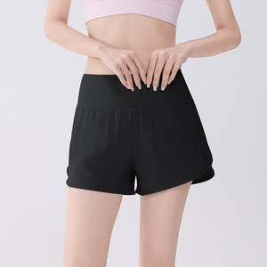 Shorts Deportivos 2 en 1 para Mujer, Cintura Alta, con Bolsillo Trasero con Cierre para Celular, Ligeros, de Secado Rápido, para Correr, Gimnasio, Yoga, OEM, ODM - Product Image 1