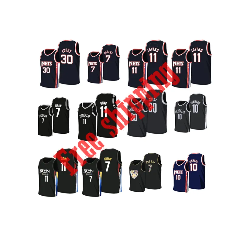 7 kevin durant 11 kyrie irving 13 james harden n ba brooklyn net shirt jersey