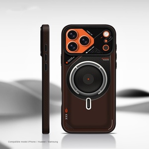 Coque de téléphone magnétique mate de haute qualité pour iPhone 17 13 14 15 16 Pro Max, compatible avec la charge sans fil, protection intégrale de l'objectif, antichoc - Product Image 5