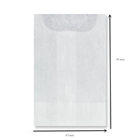 Sacs en papier de verre d'emballage de fonte de cire de dessus ouvert blanc translucide pH7 papier recyclable Snap Bar sac de verre