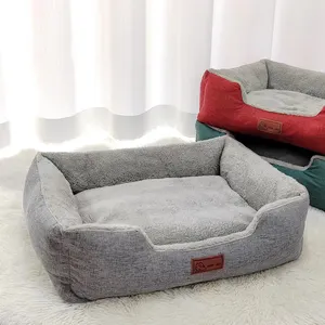 Produsen grosir tempat tidur hangat anjing kucing berbulu lembut
