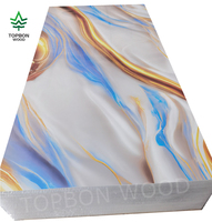 Impression 3D PVC marbre feuille alternative panneau mural pour décoration intérieure panneau de fond